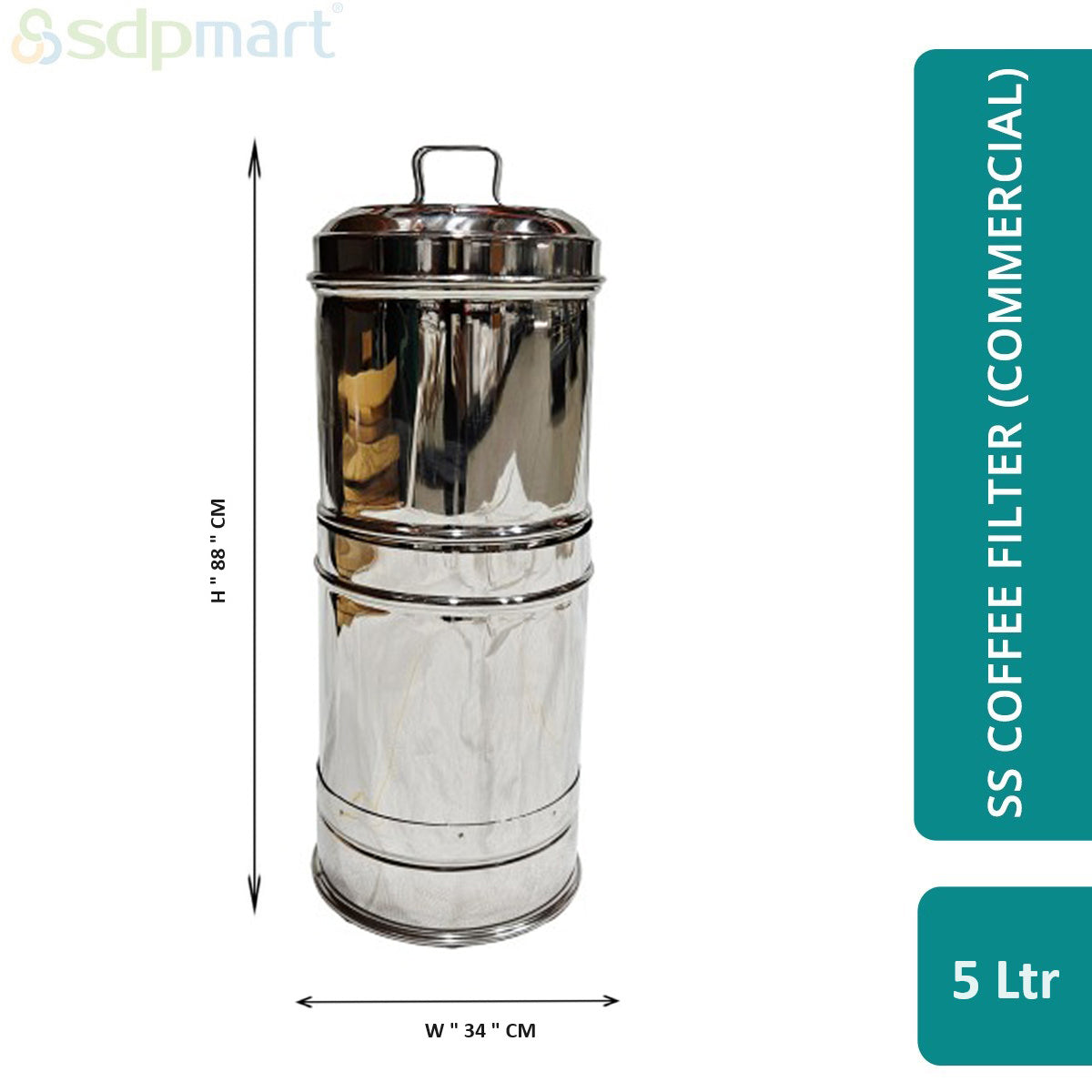 SDPMart SS Commercial Coffee Filter - Image 3