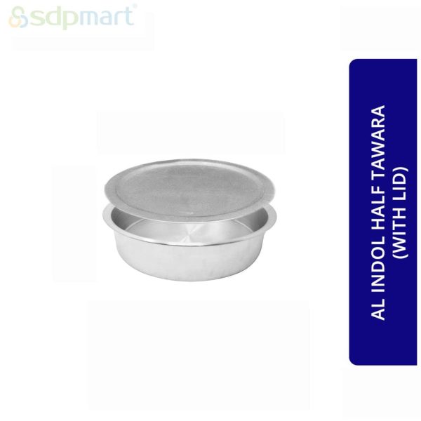 PROKITCHEN SUPPLY Aluminum Half Tawara W-Lid (Biriyani Pot-Hundi)
