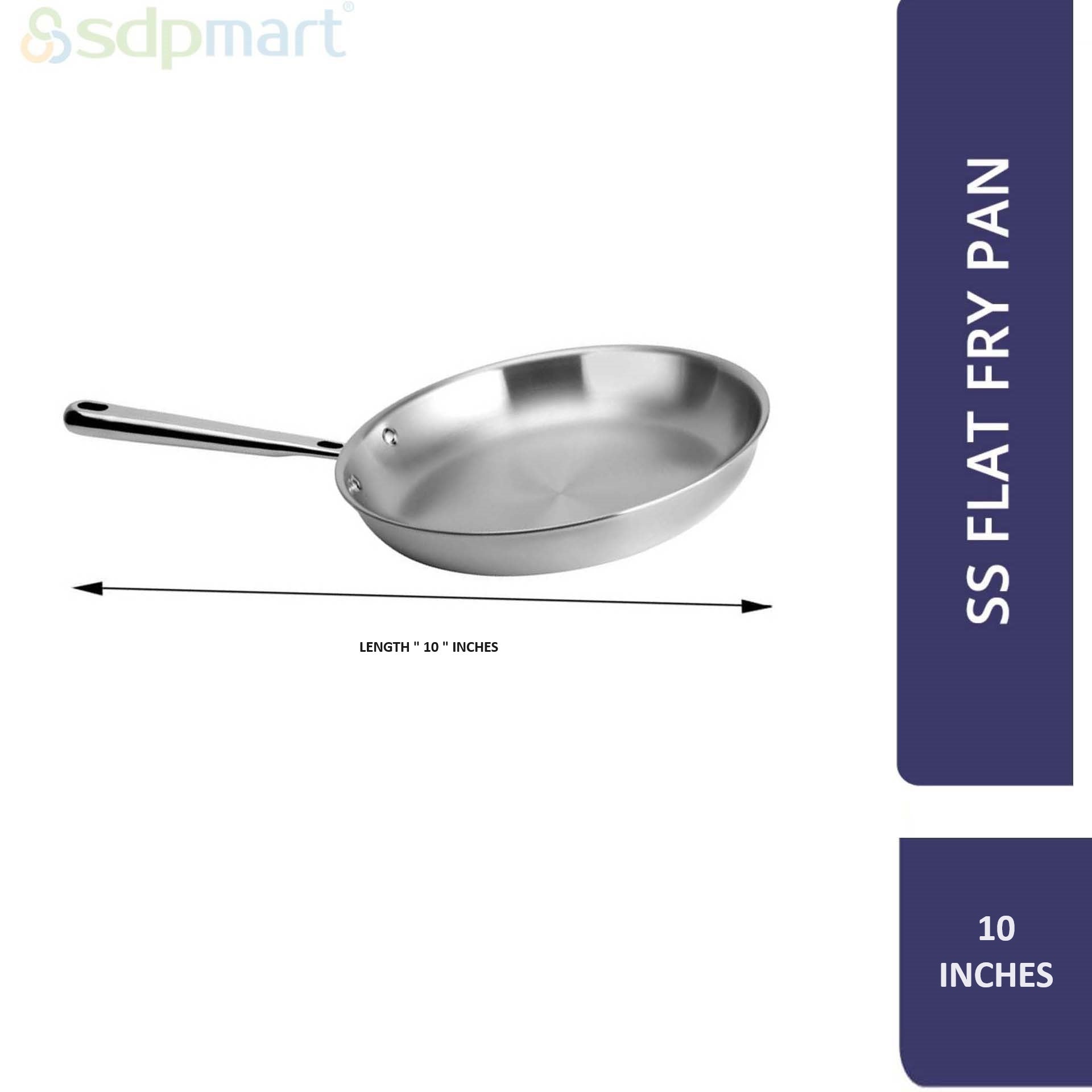 SS Flat Fry Pan - Image 2