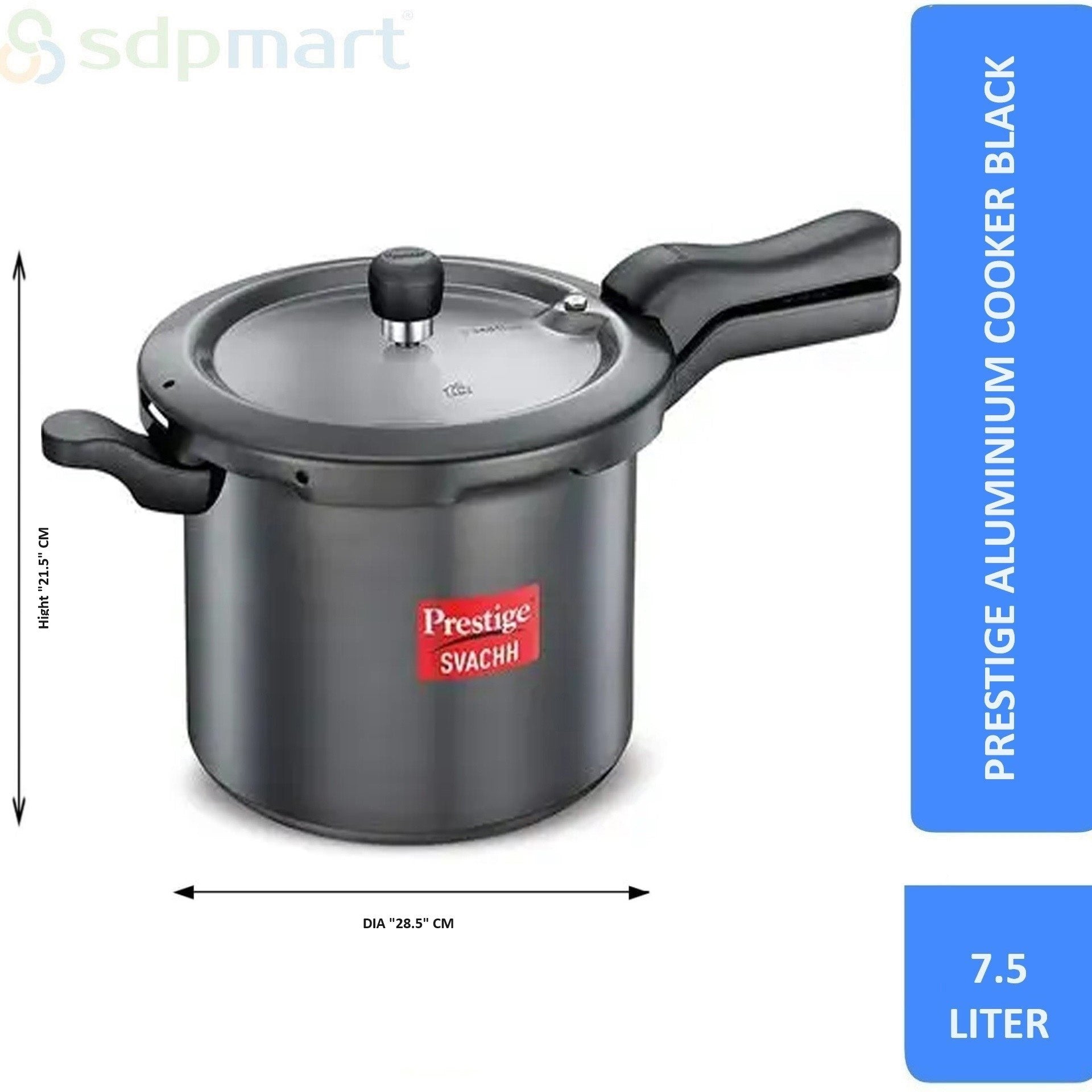 Prestige AL Pressure Cooker Black - Image 3