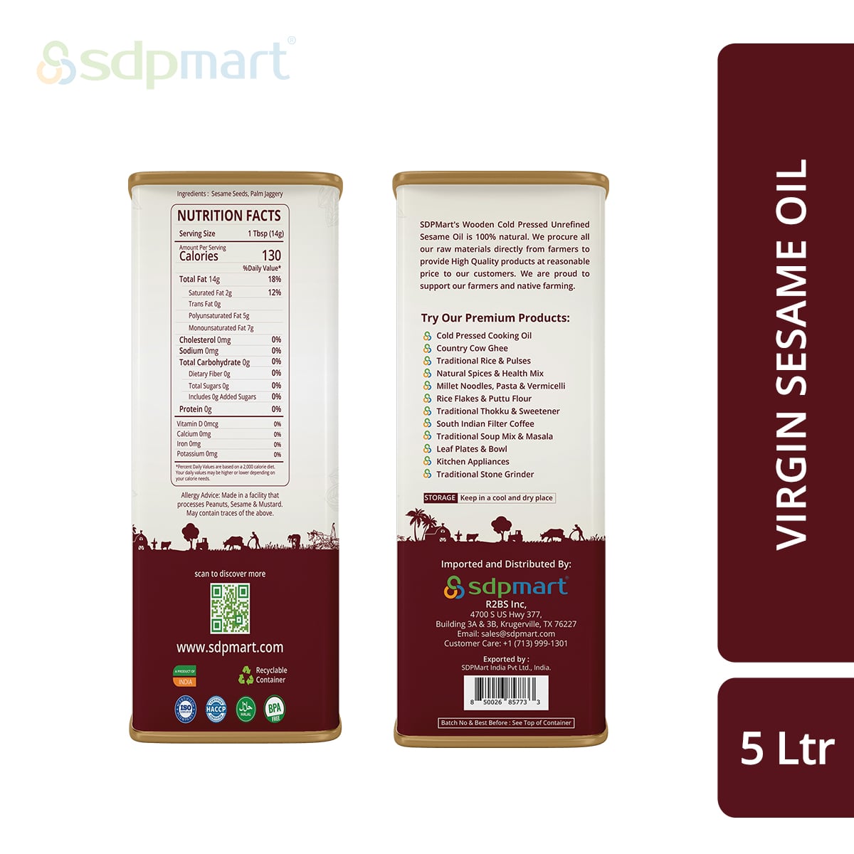 PROKITCHEN SUPPLY Virgin Sesame Oil - Image 3