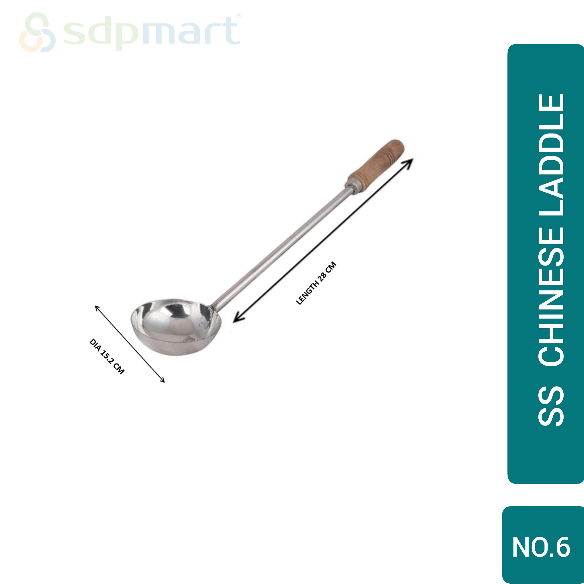 PROKITCHEN SUPPLY SS Chinese Laddle - Image 4