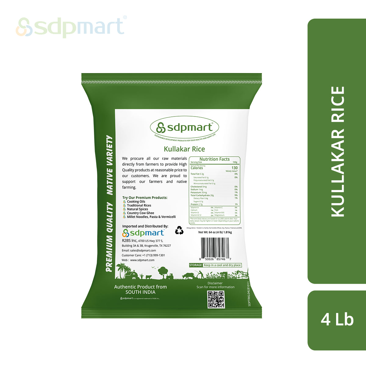 ProKitchen Supply Premium Kullakar Rice 4 LB - Image 2