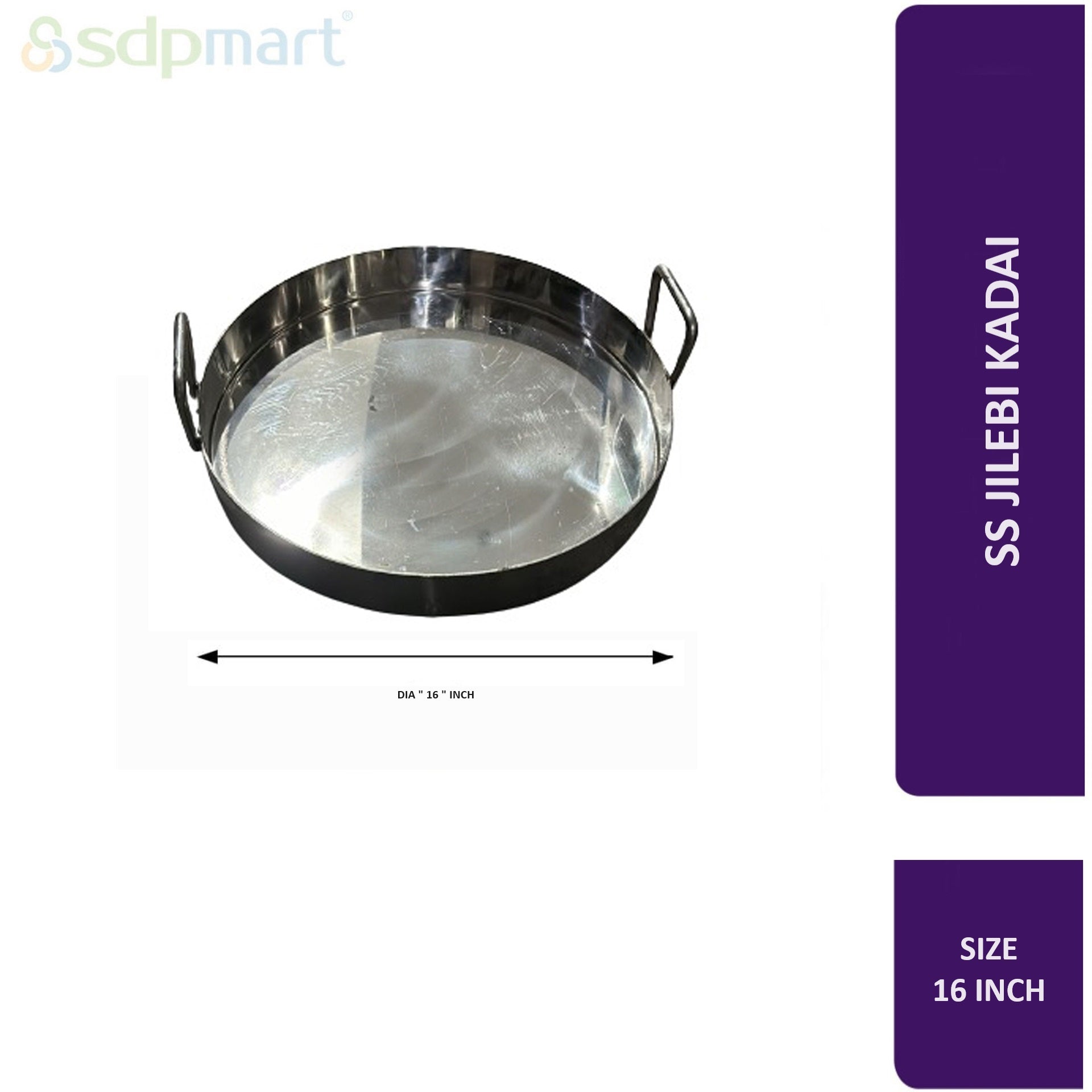 PROKITCHEN SUPPLY SS Jilebi Kadai - Image 2